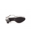 Women's Sandals Gray Leather Buckle Platform 302549,95 €