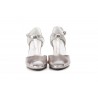 Women's Sandals Gray Leather Buckle Platform 302549,95 €