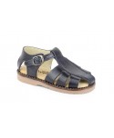 Sandalias Niño Piel Vaquetilla Marino Hebilla 3129 44,95 €
