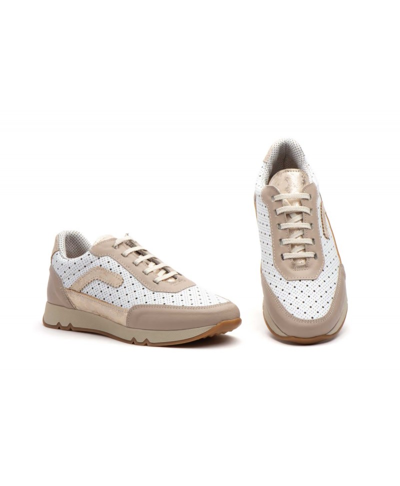 Deportivos Mujer Piel Beige Cordones 3161 54,95 €