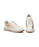 Deportivos Mujer Piel Platino Blanco Cordones 3163 54,95 €
