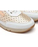 Deportivos Mujer Piel Platino Blanco Cordones 3163 54,95 €