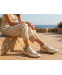 Deportivos Mujer Piel Platino Blanco Cordones 3163 54,95 €