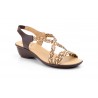 Sandalias Mujer Trenzado Piel Metalizado Elástico Cuña 323 44,95 €