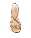 Sandalias Mujer Trenzado Piel Metalizado Elástico Cuña 323 44,95 €