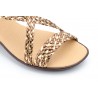 Sandalias Mujer Trenzado Piel Metalizado Elástico Cuña 323 44,95 €