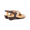Sandalias Mujer Trenzado Piel Metalizado Elástico Cuña 323 44,95 €
