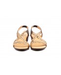 Sandalias Mujer Trenzado Piel Metalizado Elástico Cuña 323 44,95 €