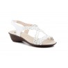 Women's Braided Leather Sandals Metallic Elastic Wedge 32344,95 €