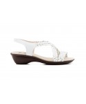 Women's Braided Leather Sandals Metallic Elastic Wedge 32344,95 €