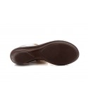 Women's Braided Leather Sandals Metallic Elastic Wedge 32344,95 €