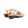 Women's Braided Leather Sandals Metallic Elastic Wedge 32344,95 €