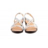 Women's Braided Leather Sandals Metallic Elastic Wedge 32344,95 €