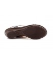 Women's Braided Leather Sandals Metallic Elastic Wedge 32344,95 €