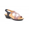 Women's Braided Leather Sandals Metallic Elastic Wedge 32344,95 €