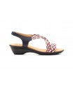 Women's Braided Leather Sandals Metallic Elastic Wedge 32344,95 €