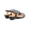 Women's Braided Leather Sandals Metallic Elastic Wedge 32344,95 €