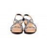 Women's Braided Leather Sandals Metallic Elastic Wedge 32344,95 €