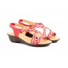 Women's Braided Leather Sandals Metallic Elastic Wedge 32344,95 €