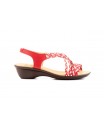 Women's Braided Leather Sandals Metallic Elastic Wedge 32344,95 €