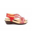 Women's Braided Leather Sandals Metallic Elastic Wedge 32344,95 €