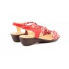 Women's Braided Leather Sandals Metallic Elastic Wedge 32344,95 €