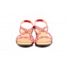 Women's Braided Leather Sandals Metallic Elastic Wedge 32344,95 €