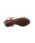 Women's Braided Leather Sandals Metallic Elastic Wedge 32344,95 €