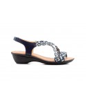 Women's Braided Leather Sandals Metallic Elastic Wedge 32344,95 €