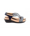Women's Braided Leather Sandals Metallic Elastic Wedge 32344,95 €