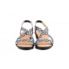 Women's Braided Leather Sandals Metallic Elastic Wedge 32344,95 €