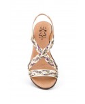 Sandalias Mujer Piel Oro Glitter Planta GEL 325G 44,95 €