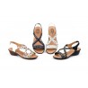 Sandalias Mujer Piel Oro Glitter Planta GEL 325G 44,95 €