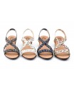 Sandalias Mujer Piel Oro Glitter Planta GEL 325G 44,95 €