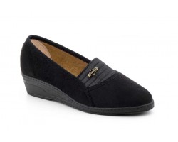 Zapatilla Casa Cuña Paño Negro 3350 44,95 €