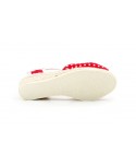 Jute Women Canvas Wedge Heel with Buckle and Polka Dots 38544,95 €