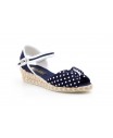Jute Women Canvas Wedge Heel with Buckle and Polka Dots 38544,95 €