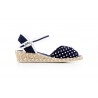Jute Women Canvas Wedge Heel with Buckle and Polka Dots 38544,95 €