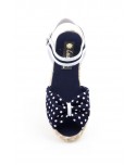 Jute Women Canvas Wedge Heel with Buckle and Polka Dots 38544,95 €