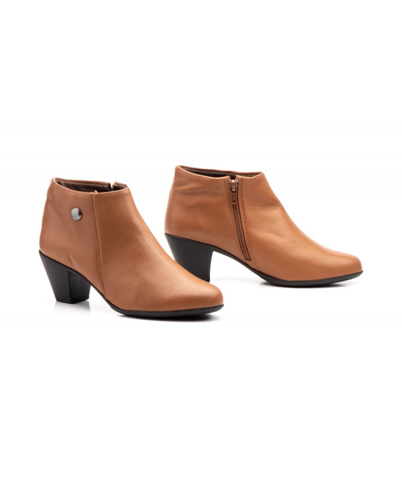 Botines Mujer Piel Tacón Cremallera 417 54,95 €