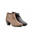 Women's Leather Ankle Boots with Heel and Zipper 41754,95 €