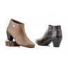 Women's Leather Ankle Boots with Heel and Zipper 41754,95 €