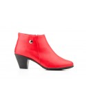 Women's Leather Ankle Boots with Heel and Zipper 41754,95 €