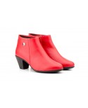 Women's Leather Ankle Boots with Heel and Zipper 41754,95 €