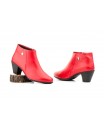 Women's Leather Ankle Boots with Heel and Zipper 41754,95 €