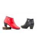 Women's Leather Ankle Boots with Heel and Zipper 41754,95 €