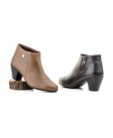Women's Leather Ankle Boots with Heel and Zipper 41754,95 €