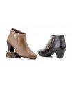 Women's Leather Ankle Boots with Heel and Zipper 41754,95 €