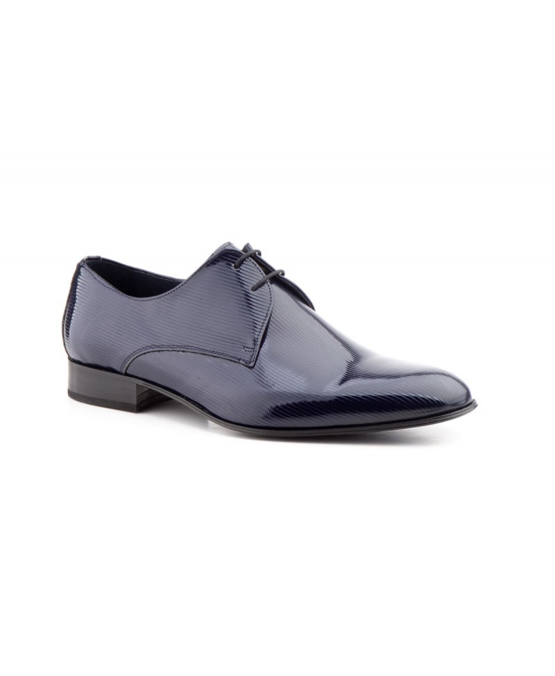 Men's Patent Leather Shoes with Corduroy Details, Lace-Up, Leather Sole 500969,95 €
