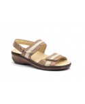 Women's Leather Sandals Taupe Removable Insole Non-Slip 5050 Relax49,95 €